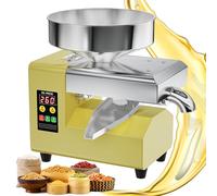 MYUYEE Oil Press Machine, Automatic Cold & Hot Extractor, Adjustable Temperature, Electric Oil Making Machine for Olive, Peanut, Coconut, Sesame