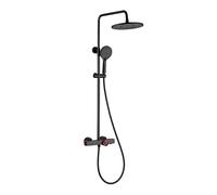 MYUYEE Ornaments Thermostatic Shower Faucet Set, 3-Function Outdoor Shower Fixtures, Shower System With Tub Spout, Shower Head With Handh Lwx