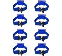 MYUYEE Oxygen Cylinder Bracket Propane Bottle Holders/Oxygen Tank Holder Rack With Securing Strap, Medical Cylinder Carrier For Lab Cylinder Securing (Blue-6 Pack)