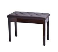 MYUYEE Piano Stool Piano Bench Double Straight Leg Piano Stool With Storage Compartment,Flip-Top Seat,Load Capacity Up To 200 Kilograms Beautiful Scenery (Walnut Brown)