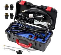 MYUYEE Professional Handheld Steam Cleaner, High Temperature 1500W Portable Steamer for Heavy Duty Cleaning, Tankless Design with 8 Accessories