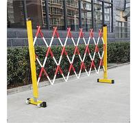 MYUYEE Retractable Telescopic Traffic Barricades Portable Folding Scissor Gates Adjustable Mobile Barriers With Wheels For Events Schools And Crowd Control(Rosso-2M)