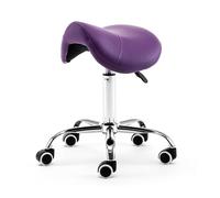 MYUYEE Saddle Stool with Wheels,Comfortable Rolling Saddle Chair,Hydraulic Height Adjustment,Adjustable 48-60cm,for Salon Massage and Office,Load 440LBS (Color2)