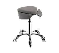 MYUYEE Saddle Stool with Wheels,Ergonomic Swivel Saddel Chair,Hydraulic Rolling Swivel Stool Chair,Height Adjustable 43-57cm,for Massage Salon Hairdressers Home Office (Color1)