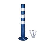 MYUYEE Security Posts for DrivewaysTraffic Cone Safety Barrier Plastic Safety Cones Road Signs for Parking/Crowd Control/Street Stanchion Warning Cones,Blue-2 Pack