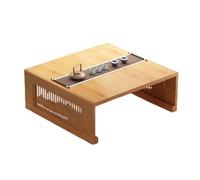 MYUYEE Square Folding Coffee Table, Foldable Japanese Floor Table, Meditation Low Table for Living Room,Dining Room,Tea,Tatami,Home Decoration (A 70x70x30cm)