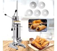 MYUYEE Stainless Steel Churro Maker, Manual Vertical Dessert Machine for Cream Filling, Ideals for Commercial Kitchens and Home Baking