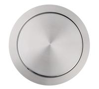 MYUYEE Stainless Steel Trash Can for Kitchen Cabinets Eco Friendly Hidden Embedded Trash Bin Trash Chute With Lid, Built In Countertop Waste Paper Basket,Small A (Big A)