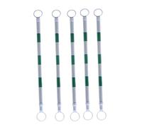 MYUYEE Traffic Cones Bar Interlocking Traffic Cone Safety Rods with Replacement Ring Free Setting Lightweight Portable Traffic Barricade for Road Construction Cone,Green-white-5 PCS L 47.2-78.7 in