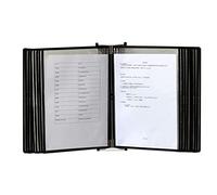 MYUYEE Wall-Mounted Flip File Holder - Desktop Document Holder, Wall Mount Reference Organizer, 20Page, Letter-Size, For Office, Workshop, Restaurant, A4 Document Reference And (A-20Page)