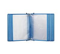 MYUYEE Wall-Mounted Flip File Holder - Desktop Document Holder, Wall Mount Reference Organizer, 20Page, Letter-Size, For Office, Workshop, Restaurant, A4 Document Reference And (E-20Page)