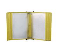 MYUYEE Wall Reference Organizer - Desktop Reference System, 20Page Desktop Document Holder, Wall Mount Reference Organizer, Desk Flip File Holder, For Office/Home Display And St(F-20Page)