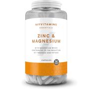 Myvitamins Zinc & Magnesium Capsules | High-Strength 90 count (Pack of 1)