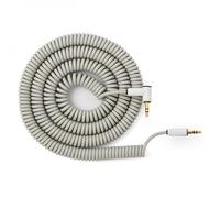 MyVolts Candycords 3.5mm Straight-Angled Coiled Cable 100cm Grey