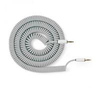 MyVolts Candycords 3.5mm Straight Jack Coiled Cable 100cm Grey