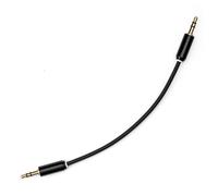 MyVolts Candycords 3.5mm Straight Stereo Jack Cable - 15cm Liquorice