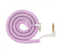MyVolts Candycords 3.5mm to 6.35mm Angled Coil Cable 100cm Jellybean
