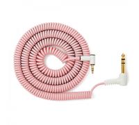 MyVolts Candycords 3.5mm to 6.35mm Angled Coil Cable 100cm Pink