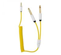 MyVolts Candycords 3.5mm to 6.35mm Mono Y-Cable - 40cm Pineapple
