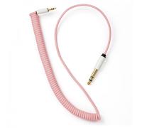 MyVolts Candycords 3.5mm to 6.5mm Coil Cable 65cm Marshmallow