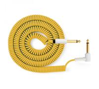 MyVolts Candycords 6.35mm Straight-Angled Coiled Cable 100cm Yellow
