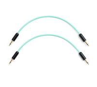 MyVolts Candycords Halo 3.5mm Cable 2-Pack - 15cm Mint Green
