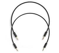MyVolts Candycords Halo 3.5mm Cable 2-Pack - 30cm Liquorice