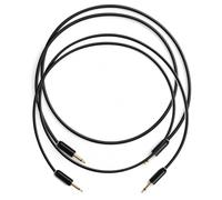MyVolts Candycords Halo 3.5mm Cable 2-Pack - 50cm Liquorice