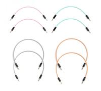 MyVolts Candycords Halo 3.5mm Short Pack - 15cm/30cm Multi-Coloured