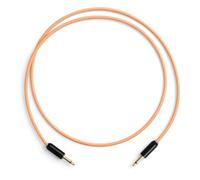 MyVolts Candycords Halo LED patch cables 2-pack, straight mini mono jack to straight mini mono jack, 50cm, Sunset Peach