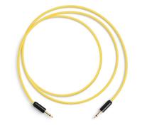 MyVolts Candycords Halo LED patch cables 2-pack, straight mini mono jack to straight mini mono jack, 80cm, Pineapple Yellow