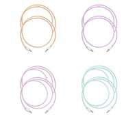MyVolts Candycords Modular 3.5mm Mono - Long 8-Pack Various Colours