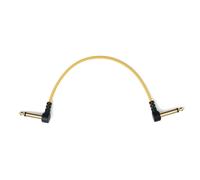 MyVolts Candycords Pedal 6.35mm Angled Cable - 10cm Pineapple Yellow