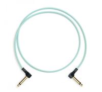 MyVolts Candycords Pedal Cable 6.35mm Angled Jack 35cm Mint Green