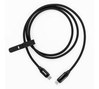 MyVolts Step Up USB-C to USB-C PD Cable with LCD Power Meter, Liquorice Black