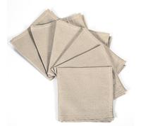 MyVorrei 6 Napkins Plain Cotton 100% 42 x 42 cm Finished Size for Table Setting