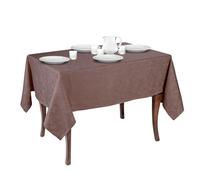 MyVorrei Rectangular Tablecloth in Flanders Cotton 145 x 175 cm | Jacquard Design | Made in Italy | 10 Colours | Pink