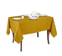 MyVorrei Rectangular Tablecloth in Flanders Cotton 145 x 250 cm | Jacquard Design | Made in Italy | 10 Colours | Yellow