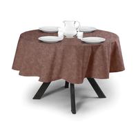 MyVorrei Round Tablecloth 175 cm in Flanders Cotton | Jacquard Design | Made in Italy | 10 Colours | Pink