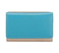 Mywalit Medium Tri-fold wallet I leather 14 cm blue