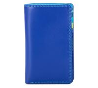 Mywalit Wallet RFID protection Genuine Leather 8 cm blue