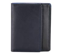 Mywalit Wallet RFID protection Genuine Leather 9 cm blue