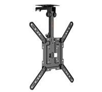mywall Folding TV ceiling mount HL45-3L, load capacity up to 20 kg 23-55 inch screens, adjustable height, space-saving design, slanted ceiling mounting, integrated swivel.