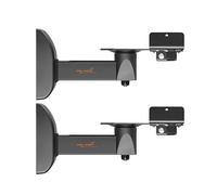 My Wall HB7L Speaker Wall Mount Tilting, Swivelling Distance from wall (max): 286 mm Black 2 pcs.