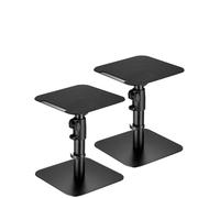 mywall HS31L Universal Speaker Desk Mount, Tiltable +/-15° with a Load up to 15 kg, Black, 2 Stands for Speaker Boxes