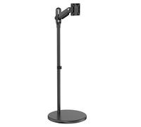 mywall TV Stand HT34L for 17-35 Inch Flat Screens, TV Mount Rollable & Height Adjustable, TV Stand Including Spring System, Monitor Stand & TV Mount Load 2-10 kg