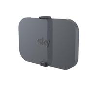 mywallmount Sky Q Mini Wall Mount Bracket - Complete with Fixings - Vertical or Horizontal - Fits Models EM150, 32D0xx, 32D1xx - Heat-Resistant Black Plastic - L17xW2.2xD4.5cm