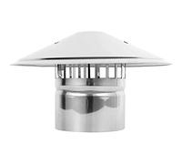 MYXJGNAIY Chimney Cowl Cap,Stainless Stee Anti Downdraught Bird Guard Top,for All Fuel Types, Rain and Snow Cover Pot, Flue Protector,180mm/7Inch