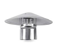 MYXJGNAIY Chimney Cowl Cap,Stainless SteeAnti Downdraught Bird Guard Top, Suitable for All Fuel Types, Rain and Snow Cover Pot, Flue Protector,170mm/6.7Inch