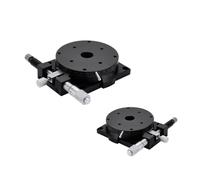 MYXJGNAIY R Axis 100mm RSP100-L 360 Degree Manual Rotating Platform Sliding Stage Precision Bearing Linear Stage Load 39.2N 4kgf 100mm(RSP100-L)